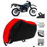 Yamaha DT 125R Siyah Arka Çanta Uyumsuz Ultra Kalın Su Geçirmez Motor Brandası