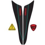 Yamaha Mt-07 2021-2023 Uyumlu Kuyruk Koruma Pad Sticker Cyan Red Edition