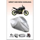 Yamaha Mt-07 Abs Uyumlu Motorsiklet Branda, Motor Örtüsü - Gri, Arka Çanta ve Kilit Uyumsuz