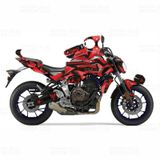 Yamaha Mt 07 Colorful Camo Design Sticker Seti