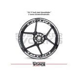 Yamaha Mt-07 Jant Sticker Dış ve Iç Set Sticker Jant Şeridi - Beyaz