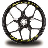 Yamaha mt - 07 Yazılı 8li Jant Içi Yazı Sticker Etiket - Turuncu - Tek Ebat