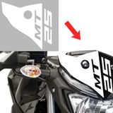 Yamaha Mt-25 2016-2018 Ön Cam Sticker - Beyaz