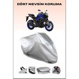 Yamaha Mt-25 Abs Uyumlu Motorsiklet Branda, Motor Örtüsü - Gri, Arka Çanta ve Kilit Uyumsuz