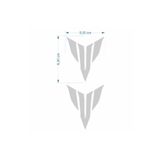 Yamaha Mt Logo 5 X 5 Cm Gri Sticker 2 Li GGM-STC056