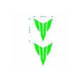 Yamaha Mt Logo 5 X 5 Cm Yeşil Sticker 2 Li GGM-STC054