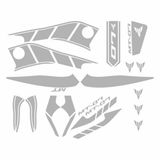 Yamaha Mt07 2014-2017 Uyumlu Beyaz Sticker Set