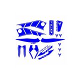 Yamaha Mt07 2014-2017 Uyumlu Mavi Sticker Set MT07STC004
