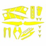 Yamaha Mt07 2014-2017 Uyumlu Sarı Sticker Set