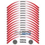 Yamaha R 25 Beyaz Kırmızı Jant Şeridi