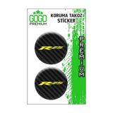 Yamaha R25 Karbon Koruma Takozu 4X4 İkili Damla Sticker GGM-DE308