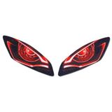 Yamaha R6 Siyah Kırmızı Far Sticker Far Gözü Far Filesi R 6