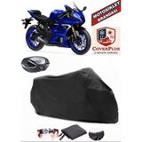Yamaha R7 Branda Siyah Arka Çanta Uyumlu(Topcase) Motosiket Brandası Motor Örtüsü Çadır Su Geçirmez Motosiklet Kılıfı Motor Brandası,lastikli,taşıma Torbalı