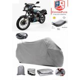 Yamaha Rx-Z Branda Gri Arka Çanta Uyumlu(Topcase) Motosiket Brandası Motor Örtüsü Çadır Su Geçirmez Motosiklet Kılıfı Motor Brandası,lastikli,taşıma Torbalı