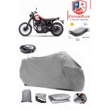 Yamaha SCR950 Branda Gri Arka Çanta Uyumlu(Topcase) Motosiket Brandası Motor Örtüsü Çadır Su Geçirmez Motosiklet Kılıfı Motor Brandası,lastikli,taşıma Torbalı