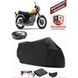 Yamaha Sr 400 Branda Siyah Arka Çanta Uyumlu(Topcase) Motosiket Brandası Motor Örtüsü Çadır Su Geçirmez Motosiklet Kılıfı Motor Brandası,lastikli,taşıma Torbalı
