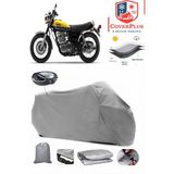 Yamaha Sr 500 Branda Gri Arka Çanta Uyumlu(Topcase) Motosiket Brandası Motor Örtüsü Çadır Su Geçirmez Motosiklet Kılıfı Motor Brandası,lastikli,taşıma Torbalı