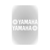 Yamaha Sticker 2 Adet Beyaz 19 X 4 Cm