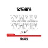 Yamaha Sticker 2 Adet Evrensel Tüm Zeminlere Ve Modellere Uyumlu Beyaz