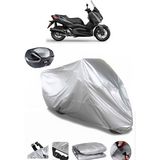 Yamaha X-Max 125 Iron Max Arka Çanta Uyumlu Motosiklet Brandası Lüx Kalite Kalın Yüksek Kalite - Gri