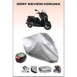 Yamaha X-Max 250 Iron Max Abs Arka Çanta Uyumlu Motosiklet Branda Su Geçirmez Dayanıklı Kumaş