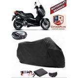 Yamaha X-Max 250 Momodesign Siyah Arka Çanta Uyumlu Motorsiket Brandası Motor Örtüsü Çadır Su Geçirmez Motosiklet Kılıfı Motor Brandası - Siyah- Arka Çanta UYUMLU