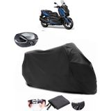 Yamaha X-Max 250 Siyah Arka Çanta Uyumlu Motosiklet Branda Su Geçirmez Dayanıklı Kumaş