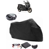 Yamaha X-Max 250 Tech Max Siyah Arka Çanta Uyumlu Motosiklet Branda Lüx Premium Kalite