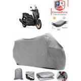 Yamaha X-Max 400 Iron Max Branda Gri Motosiket Brandası Motor Örtüsü Çadır Su Geçirmez Motosiklet Kılıfı Motor Brandası,lastikli,taşıma Torbalı - Arka Çanta UYUMSUZ