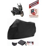 Yamaha X-Max 400 Iron Max Branda Siyah Motosiket Brandası Motor Örtüsü Çadır Su Geçirmez Motosiklet Kılıfı Motor Brandası,lastikli,taşıma Torbalı - Arka Çanta UYUMSUZ