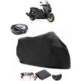 Yamaha X-Max 400 Tech Max Siyah Arka Çanta Uyumlu Motosiklet Branda Lüx Premium Kalite