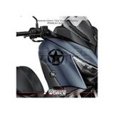 Yamaha Xmax Yıldız Sticker Yan Grenaj Desen İkili Sticker Siyah