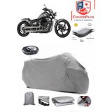 Yamaha Xvs 1300 A Branda Gri Arka Çanta Uyumlu(Topcase) Motosiket Brandası Motor Örtüsü Çadır Su Geçirmez Motosiklet Kılıfı Motor Brandası,lastikli,taşıma Torbalı