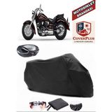 Yamaha Xvs 250 Drag Star Branda Siyah Arka Çanta Uyumlu(Topcase) Motosiket Brandası Motor Örtüsü Çadır Su Geçirmez Motosiklet Kılıfı Motor Brandası,lastikli,taşıma Torbalı