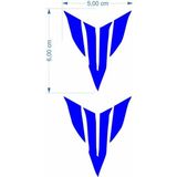 Yamaha Yamaha Mt Logo 5 X 5 Cm Mavi Sticker 2 Li
