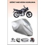 Yamaha Ybr 125 Uyumlu Motorsiklet Branda, Motor Örtüsü - Gri, Arka Çanta ve Kilit Uyumsuz