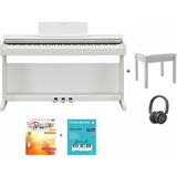 Yamaha YDP145WH Beyaz Dijital Piyano Seti(Tabure-Kulaklık-Piyano Metodları Hediye)