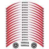 Yamaha YS 125 Beyaz Kırmızı Jant Şeridi