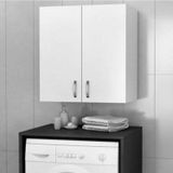 Yaman Dekorasyon Makine Üstü Dolap, Banyo Dolabı, Çamaşır Dolabı, Havlu Dolabı - Beyaz
