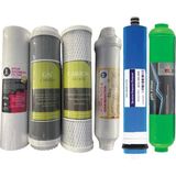Yaman Group Harika Set! Açık Kasa Su Arıtma Filtre Seti 6 Lı Çift Karbon- Mineral- Ph Filtre - Membran