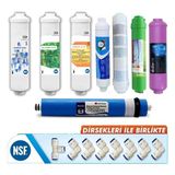Yaman Group Kapalı Kasa Su Arıtma Cihazları Için 8'li Mineral, Alkali Inline Filtre Seti