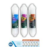 Yaman Group Water Technology JF Jammy Fılter Coconut Bazlı Kapalı Kasa Su Arıtma Filtresi 3'lü Inlıne Set