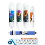 Yaman Group Water Technology JF Jammy Fılter Coconut Bazlı Kapalı Kasa Su Arıtma Filtresi 5'li Inlıne Set