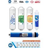Yaman Group Waterdizayn Kapalı Kasa Su Arıtma Cihazları İçin 5'li Inline Filtre Seti