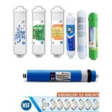 Yaman Group Waterdizayn Kapalı Kasa Su Arıtma Cihazları Için 7'Li Mineral, Alkali Inline Filtre Seti
