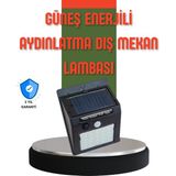 Yaman Market Hareket Sensörlü Güneş Enerjili Dış Mekan LED Lamba 100/144 LED - KB002H-6IHUE5 - Çok Renkli
