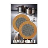 Yaman Market Hsnet 2 Li Bambu Çelik Telli Nihale Falper Design - KB002H-6IOFN6 - Çok Renkli