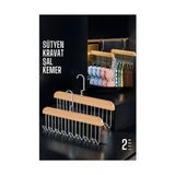Yaman Market Hsnet Dolap Içi Askı 2 Adet Sütyen Şal Kravat Kemer Çanta - KB002H-6IOIS4 - Çok Renkli