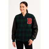 Yaman Market Kolları Suni Deri Içi Astarlı Oduncu Kolej Içi Ceket - Haki - XL