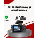 Yaman Market Ön Arka ve Iç Kamera Dashcam 360° Kapsamlı Full Hd Araç Güvenlik Sistemi - KB002H-6IEG93 - Renkli
